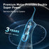 COSLUS Water Dental Flosser Teeth Pick C20(F5020E): Portable Cordless Oral Irrigator 300ML Rechargeable Travel Irrigation Cleaner IPX7 Waterproof Electric Flossing Machine for Teeth Cleaning