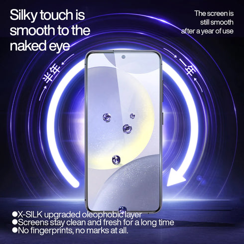 SmartDevil Dust-free Tempered Glass Film for Samsung S26 Ultra HD Clear Screen Protector for Samsung S25 S24 Anti-fingerprint