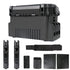Double Layer Fishing Tackle Box Portable Waterproof Fishing Gear Storage Case with Adjustable Dividers, Rod Holders & Cup Holder