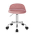 WOLTU Swivel Office Stool with Wheels Height Adjustable Computer Chair With Low Backrest Work Roller Rocker Dressing Stool
