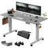 Devoko Electric desk Height Adjustable 140x80 with Roller Type-C Memory Control Anti-Collision