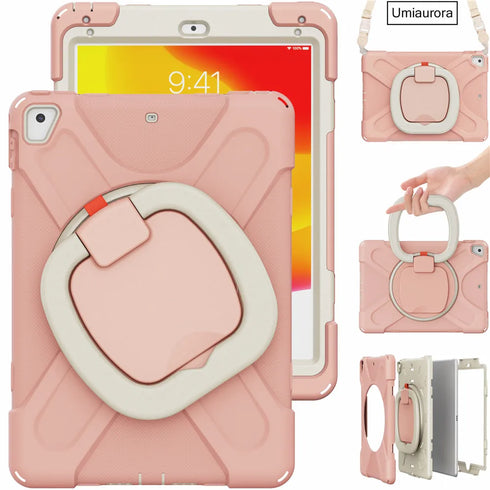 For IPad 7th 8th 9th 10.2 10th Gen Air 2 3 4 5 10.9 Mini 6 9.7 Pro 11 12.9 2022 Case Rotation Handle Stand Kids Shockproof Cover (Copy)