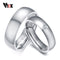 Vnox Basic Wedding Bands Rings for Women Man Customize Name Date Love Info Promise Alliance Anniversary Personalized Gift