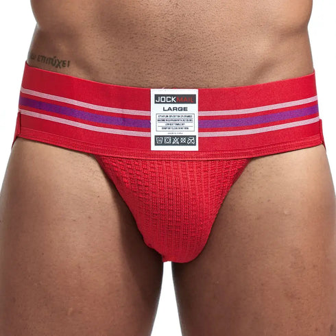 JOCKMAIL sexy men underwear jockstrap homme mens jockstrap underwear man thong jockstrap gay jock strap cotton Breathable white