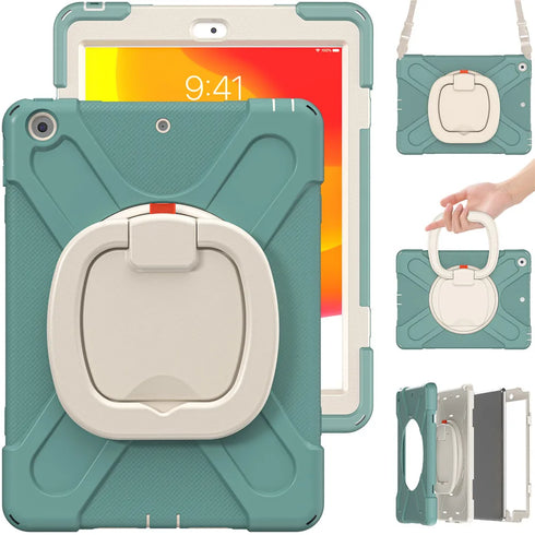 For IPad 7th 8th 9th 10.2 10th Gen Air 2 3 4 5 10.9 Mini 6 9.7 Pro 11 12.9 2022 Case Rotation Handle Stand Kids Shockproof Cover (Copy)