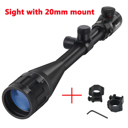6-24x50 AOE Hunting Scopes Long-Range Scope Illuminated Red/Green Reticle Tactical Optical Sight