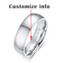 Vnox Basic Wedding Bands Rings for Women Man Customize Name Date Love Info Promise Alliance Anniversary Personalized Gift