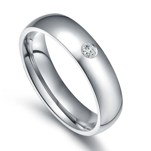 Vnox Basic Wedding Bands Rings for Women Man Customize Name Date Love Info Promise Alliance Anniversary Personalized Gift