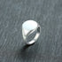 Customized Women Signet Ring, Chunky Round Top Initial Letter Stamp, Stainless Steel Punk Candid Fashion Jewelry Gift To Girls