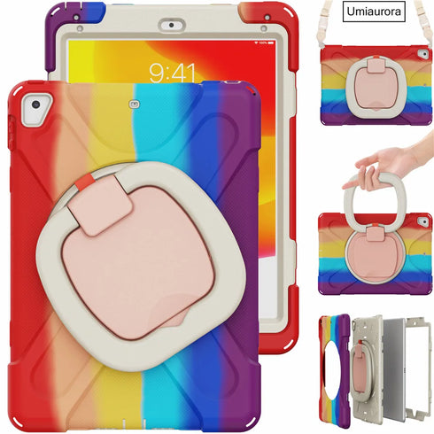 For IPad 7th 8th 9th 10.2 10th Gen Air 2 3 4 5 10.9 Mini 6 9.7 Pro 11 12.9 2022 Case Rotation Handle Stand Kids Shockproof Cover (Copy)