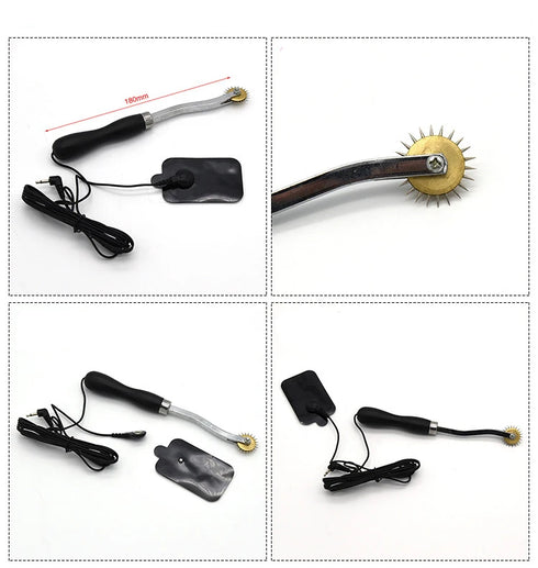 Electric Shock Nipple Clamps BDSM Bondage Labia Clip Clit/Penis Stimulator E-stim Massage Glove/Pad SM Roller Sex Toy For Couple