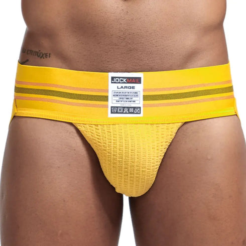 JOCKMAIL sexy men underwear jockstrap homme mens jockstrap underwear man thong jockstrap gay jock strap cotton Breathable white