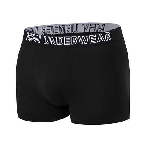 4/10 Piece Men's And Teenagers' Four Season Black Basic Versatile Elastic Waisted Underwear Boxer Shorts Plus Size Sport Shorts
