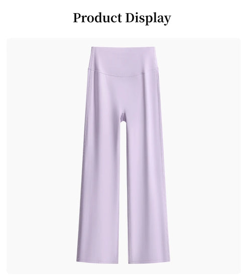 DRUR Women's High Waisted Capri 3/4 Length Yoga Leggings With Tummy Control Flare Pants for Gym Running Dance Clothes Summer New