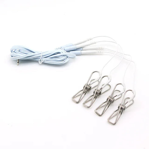 Electric Shock Nipple Clamps BDSM Bondage Labia Clip Clit/Penis Stimulator E-stim Massage Glove/Pad SM Roller Sex Toy For Couple