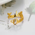 Custom Double First Name Finger Ring For Women Men Personalized Couple Family Gift Gold Color Stainless Steel Metal Jewelry