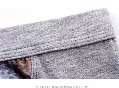 Men's Unique 3D Printed Wolf Eagle Head Flat Angle Pants Mid-waist Boxer Shorts Breathable Knitted Modal Fabric