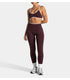 Teveo Tight-fitting Leopard-print Seamless Yoga Pants with Nude-skin High Elasticity Suitable for Fitness Running Pants