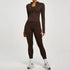 SVEIC Women's Two Piece Tracksuit Yoga Set Long Sleeve Jacket High Waisted Leggings Breathable Gym Clothes For Women Sportswear