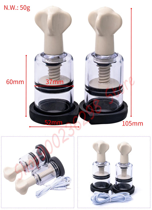 Electric Shock Nipple Clamps BDSM Bondage Labia Clip Clit/Penis Stimulator E-stim Massage Glove/Pad SM Roller Sex Toy For Couple