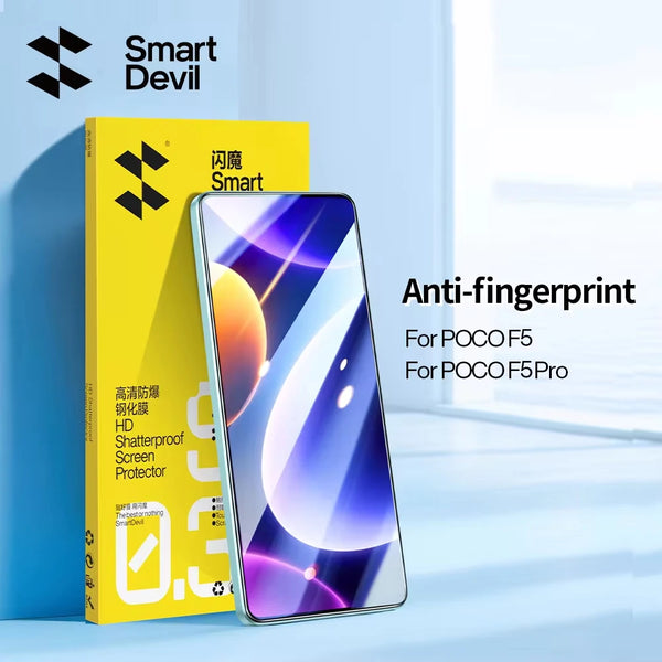 SmartDevil 2pcs Screen Protector for Xiaomi POCO F8 Ultra F7 X7 Pro F6 F5 Pro Tempered Glass for POCO M4 Pro 5G HD Anti Blue Ray