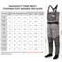 BASSDASH Fishing Wader Lightweight Stocking Foot FW08 Men’s Breathable Waders Waterproof Fly Fishing Chest