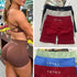 TEVEO Short De Yoga Femme Extensible Respirant Pêche Hanche Hanche Fitness Short de Course Hanche Haute Stretch Mèches De Sueur