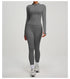 SVEIC Women's Two Piece Tracksuit Yoga Set Long Sleeve Jacket High Waisted Leggings Breathable Gym Clothes For Women Sportswear