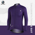 XINTOWN Men's Long Sleeve Cycling Jersey, Spring/Summer Racing Apparel, Export Bicycle Clothing, Solid Color Long Top