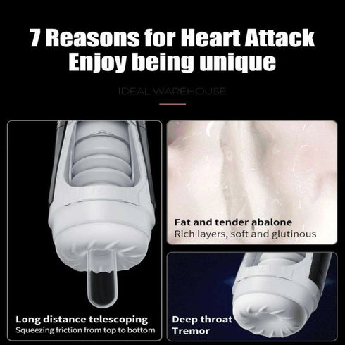 7 Thrusting & Vibrating Stimulation Modes Male Masturbator Cup Mens Realistic 3D Sleeve for Male Masturbation Penis Training 18+