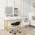 WOLTU Swivel Office Stool with Wheels Height Adjustable Computer Chair With Low Backrest Work Roller Rocker Dressing Stool