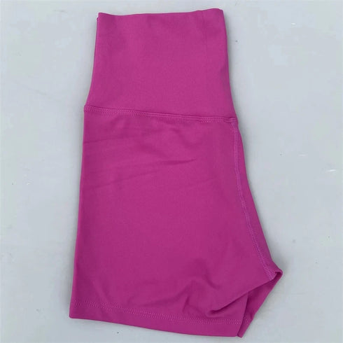 Sexy Solid Color Women Fitness Sport Short High Waist Athletic Yoga Short Leg Cycling Comprehensive Training Jogging Squat Proof