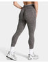 Teveo Tight-fitting Leopard-print Seamless Yoga Pants with Nude-skin High Elasticity Suitable for Fitness Running Pants