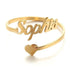 Personalized Custom Love Name Ring Fashion Valentine's Day Couple Rings Girlfriend Gift Heart Wedding Band Women's Jewelry