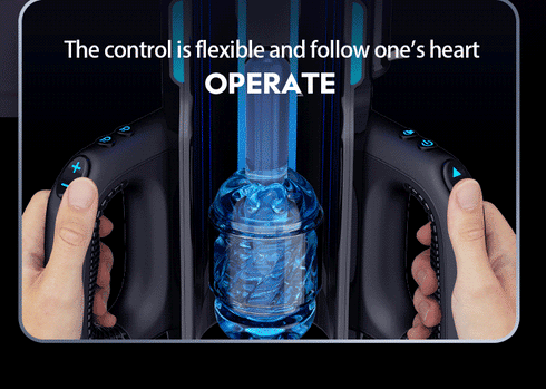 Dual Handles Leten King Sex Machine Electric Thrusting Male Masturbator Orgasm Adult Toys 2 Soft Sleeve Voice Penis Stimulator