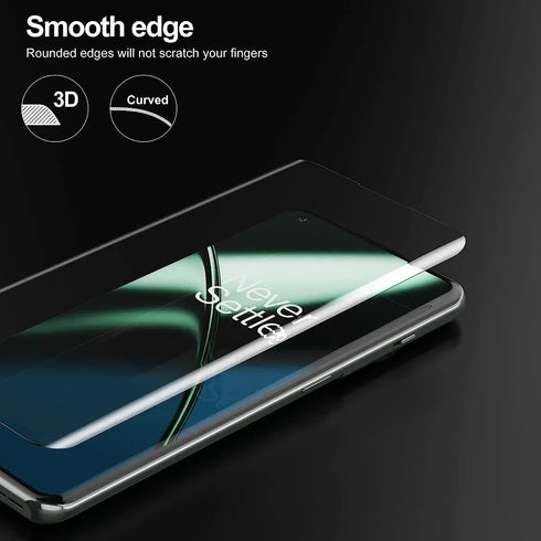 SKIG UV Tempered Glass For OnePlus 13 12 11 R 10 9 8 7 7T Ace2 Pro Full Cover Glue Curing For OnePlus13 Screen Protector