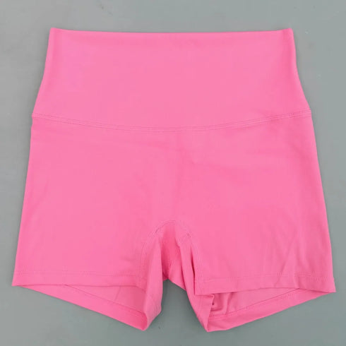 Sexy Solid Color Women Fitness Sport Short High Waist Athletic Yoga Short Leg Cycling Comprehensive Training Jogging Squat Proof