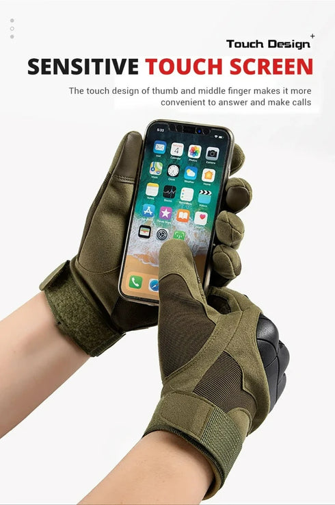 Motorcycle Camping Cycing Hiking Rock Climbing Tactical Gloves Touch Design Fitness Protection Sports Hunting Gloves