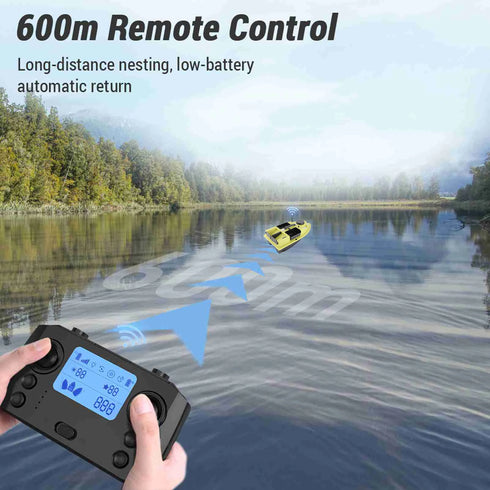 Modern GPS Fishing Bait Boat with 3 Bait Containers 12000mAh Wireless Bait Boat with Automatic Return Function Various styles