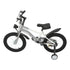 16 Inch Children's Bicycle Carbon Steel Mountain Bike with Auxiliary Wheels & LED Light for 5-8 Years Old,Height Adjustable,60Kg