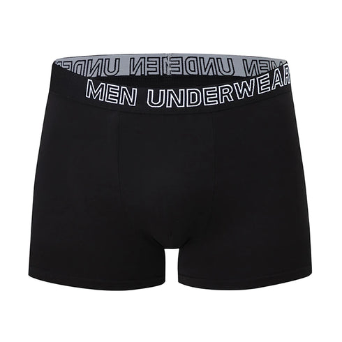 4/10 Piece Men's And Teenagers' Four Season Black Basic Versatile Elastic Waisted Underwear Boxer Shorts Plus Size Sport Shorts