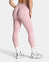 Teveo Tight-fitting Leopard-print Seamless Yoga Pants with Nude-skin High Elasticity Suitable for Fitness Running Pants