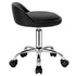 WOLTU Swivel Office Stool with Wheels Height Adjustable Computer Chair With Low Backrest Work Roller Rocker Dressing Stool