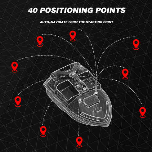 Modern GPS Fishing Bait Boat with 3 Bait Containers 12000mAh Wireless Bait Boat with Automatic Return Function Various styles