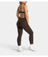 Teveo Tight-fitting Leopard-print Seamless Yoga Pants with Nude-skin High Elasticity Suitable for Fitness Running Pants