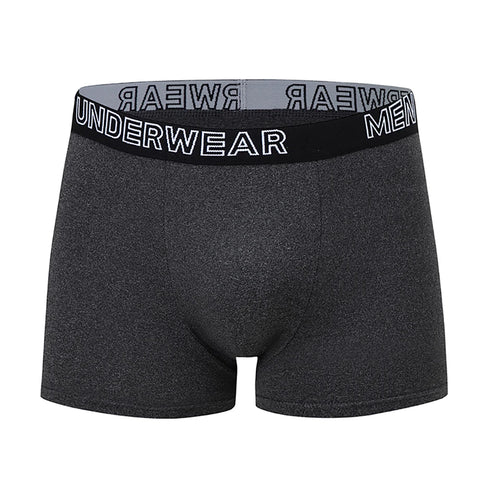 4/10 Piece Men's And Teenagers' Four Season Black Basic Versatile Elastic Waisted Underwear Boxer Shorts Plus Size Sport Shorts