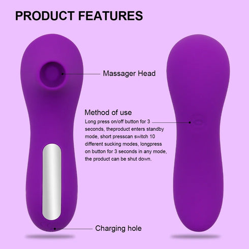 Powerful Sucking Vibrator for Women Sucker Clitoris Nipple Oral Vacuum Stimulator Vagina Female Masturbator Adults Sex Toys 18+