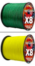 8 Strands Multifilament Fishing Lines Sea Wire Fly Carp Braided Line X8 Spinning Lure Fishing Cord for Bass 300m/500m 18lb-78lb