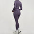SVEIC Women's Two Piece Tracksuit Yoga Set Long Sleeve Jacket High Waisted Leggings Breathable Gym Clothes For Women Sportswear