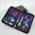 6-18pcs Set Professional Stainless Steel Manicure & Pedicure Kit Precision Nail Care with Travel Case with Nail Clipper Scissor